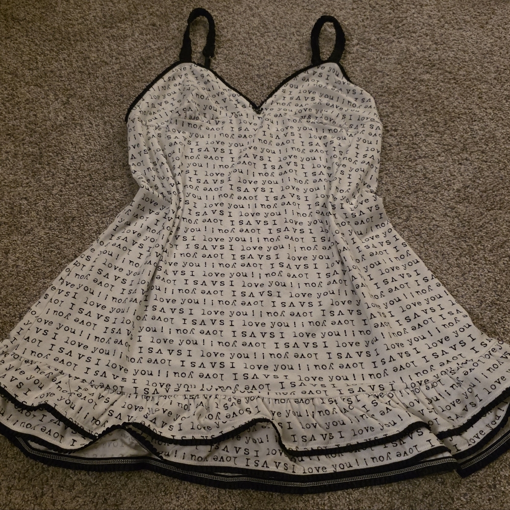 Victoria's Secret Black and White Chemise